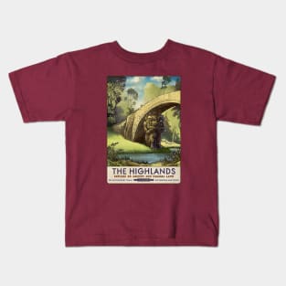 Highlands Troll Travel Poster Kids T-Shirt